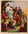 Jesus teaching how to pray religious Christian